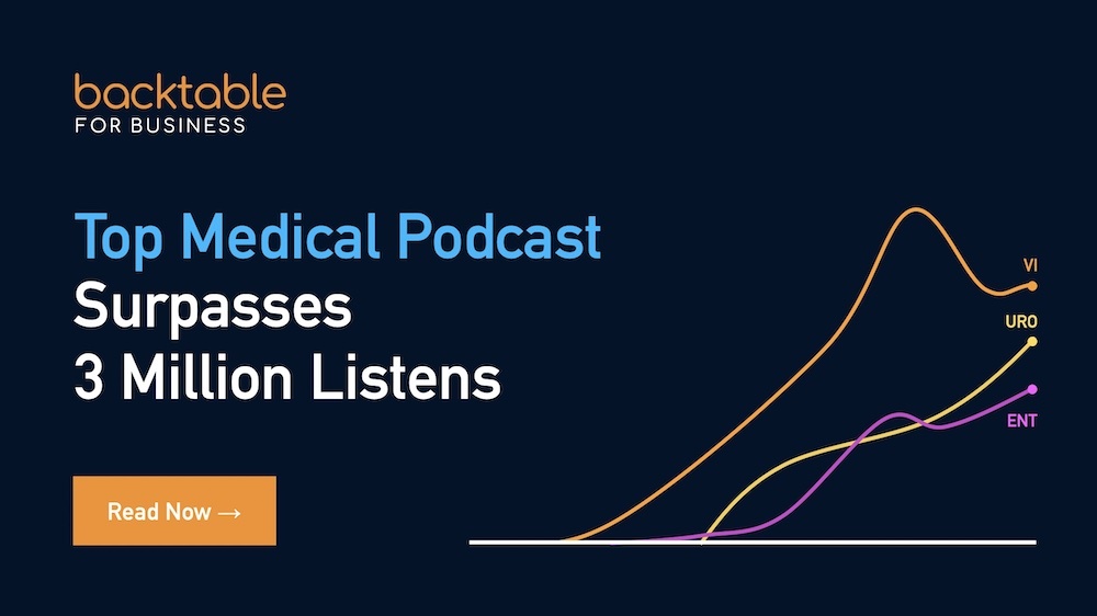 Surpasses Top Medical Podcast BackTable Surpasses 3 Million Listens